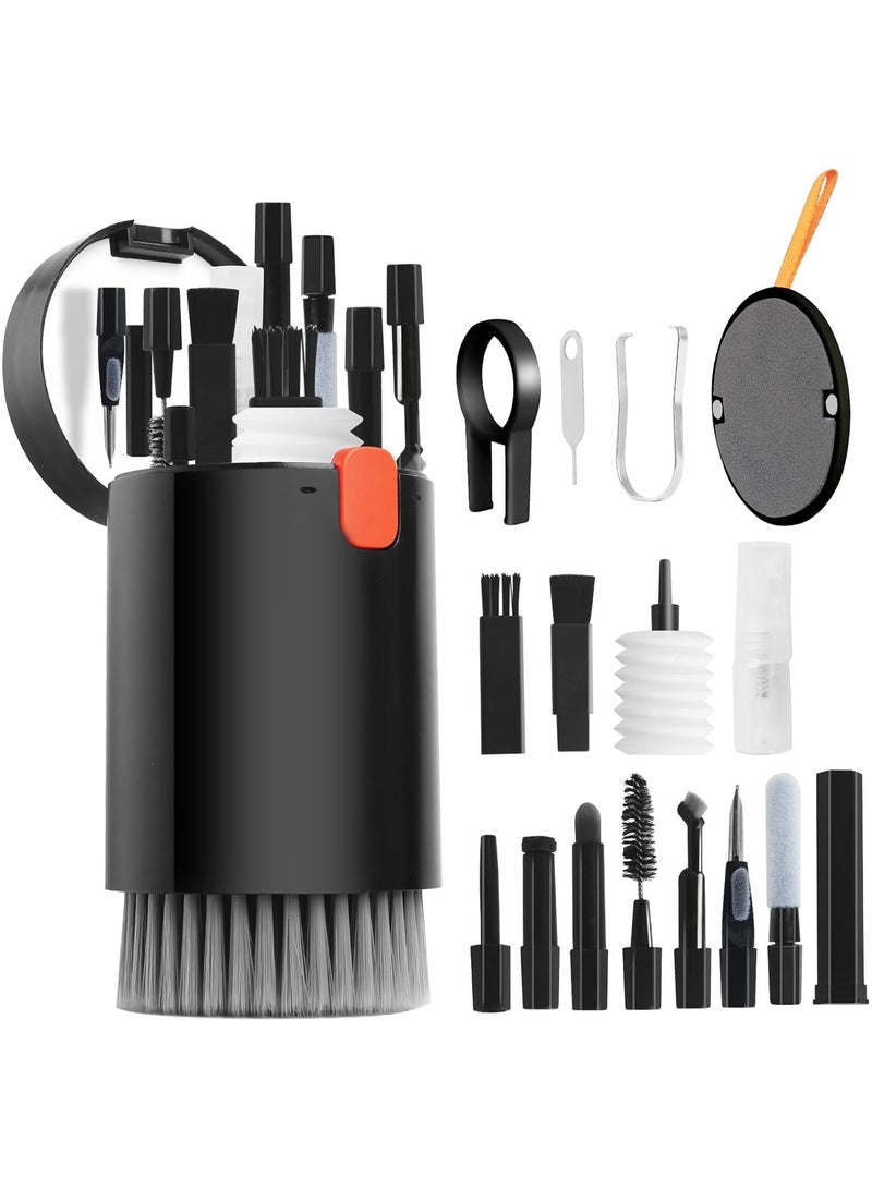 N3 20 in 1 Multifunctional Cleaner Kit for Electronic Devices Keyboard Cleaning Brush Headphones Cleaner Kit for AirPods Multi-Tool for Cleaning Laptop Keyboard Earbuds Camera Cellphones  - Image 1