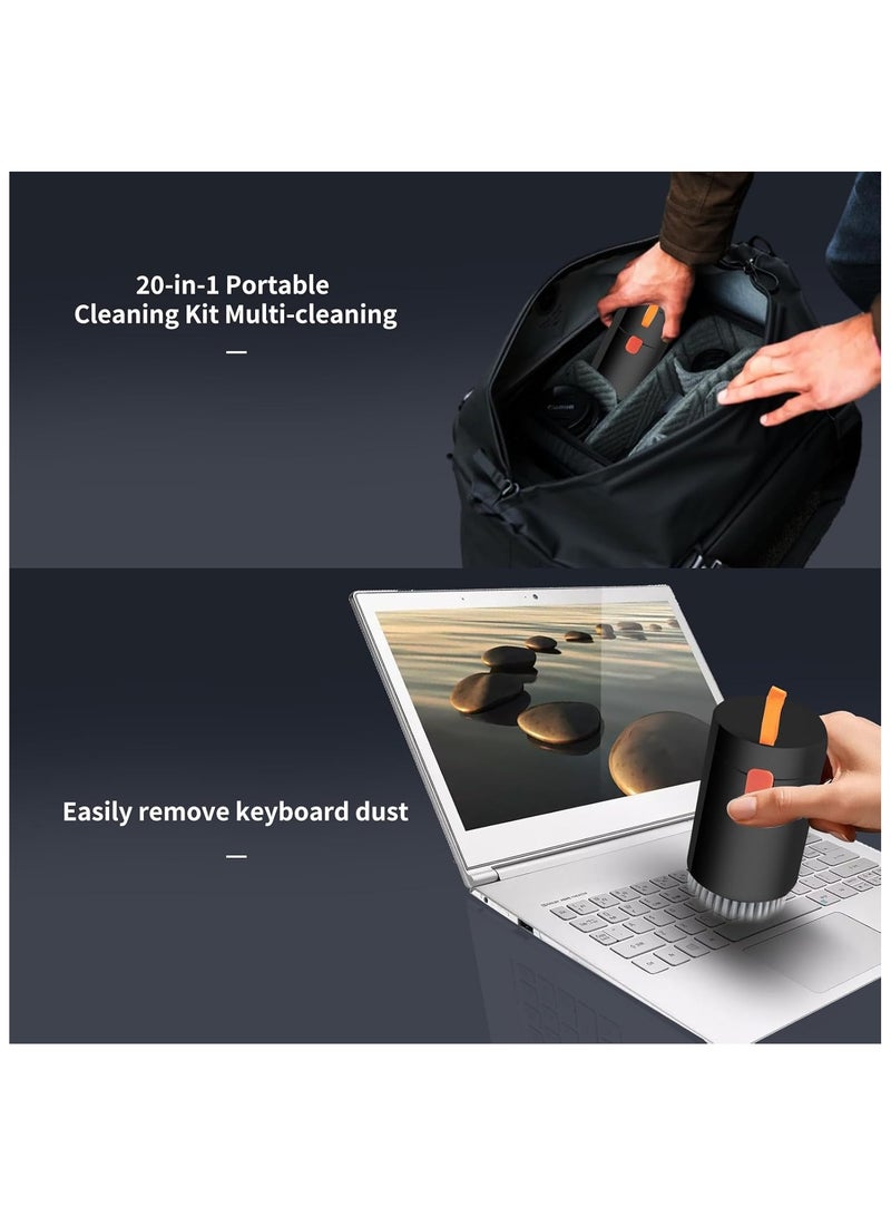 N3 20 in 1 Multifunctional Cleaner Kit for Electronic Devices Keyboard Cleaning Brush Headphones Cleaner Kit for AirPods Multi-Tool for Cleaning Laptop Keyboard Earbuds Camera Cellphones  - Image 4