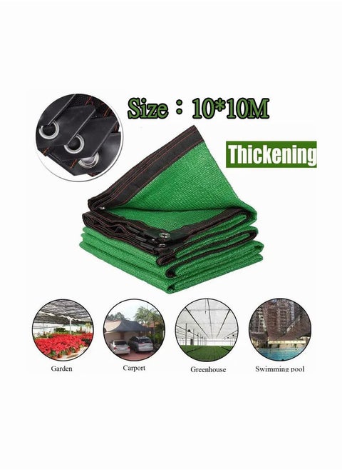 1-Piece Green Anti-UV Privacy Screen Netting,Garden Screening Windbreak Fencing Shade Net,Size 10*10M