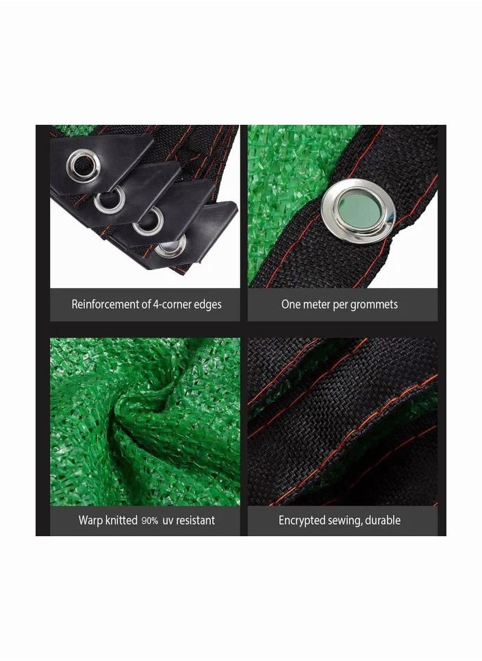 1-Piece Green Anti-UV Privacy Screen Netting,Garden Screening Windbreak Fencing Shade Net,Size 10*10M
