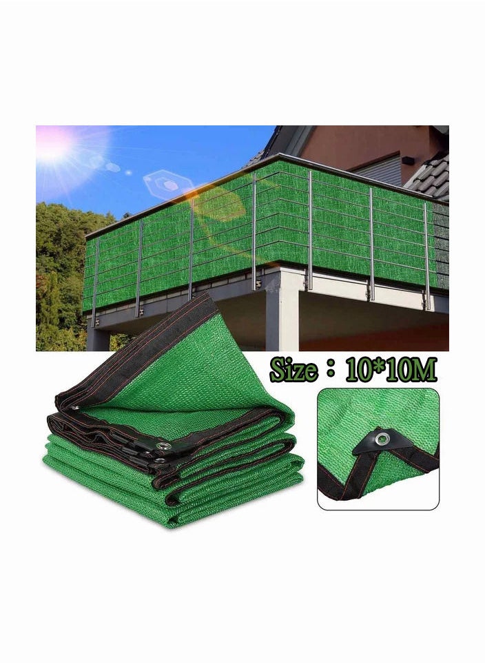 1-Piece Green Anti-UV Privacy Screen Netting,Garden Screening Windbreak Fencing Shade Net,Size 10*10M