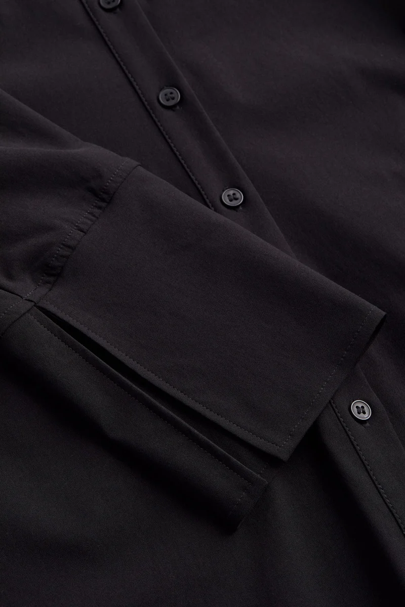 اتش اند ام فستان تويل بتصميم القميص