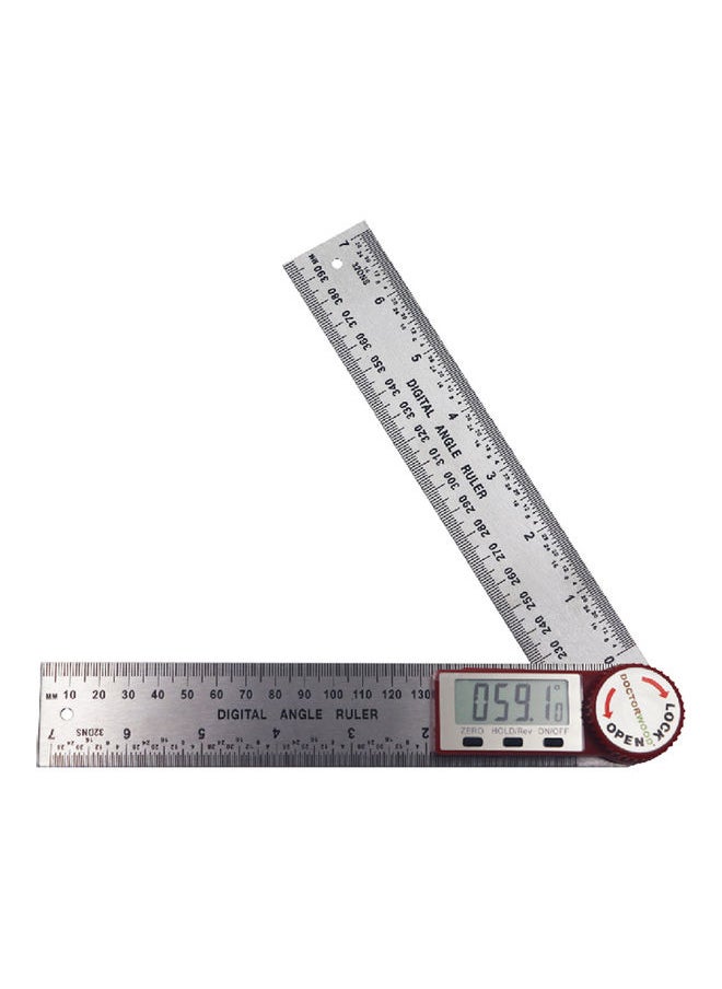 NIBEMINENT Stainless Steel Multifunctional Measuring Ruler Silver  - Image 1