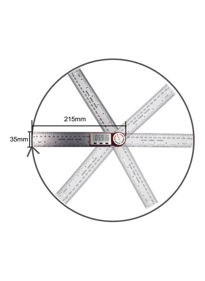 NIBEMINENT Stainless Steel Multifunctional Measuring Ruler Silver  - Image 5