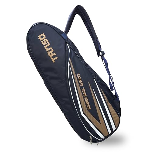 TANSO T-Blast Badminton Kit Bag | Spacious Racket Bag with Two Large Compartments and Separate Shoe Compartment | Front Zipper Pocket and Adjustable Straps - Image 1