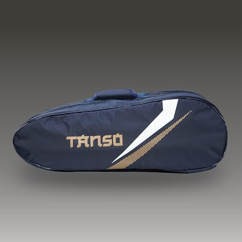 TANSO T-Blast Badminton Kit Bag | Spacious Racket Bag with Two Large Compartments and Separate Shoe Compartment | Front Zipper Pocket and Adjustable Straps - Image 3