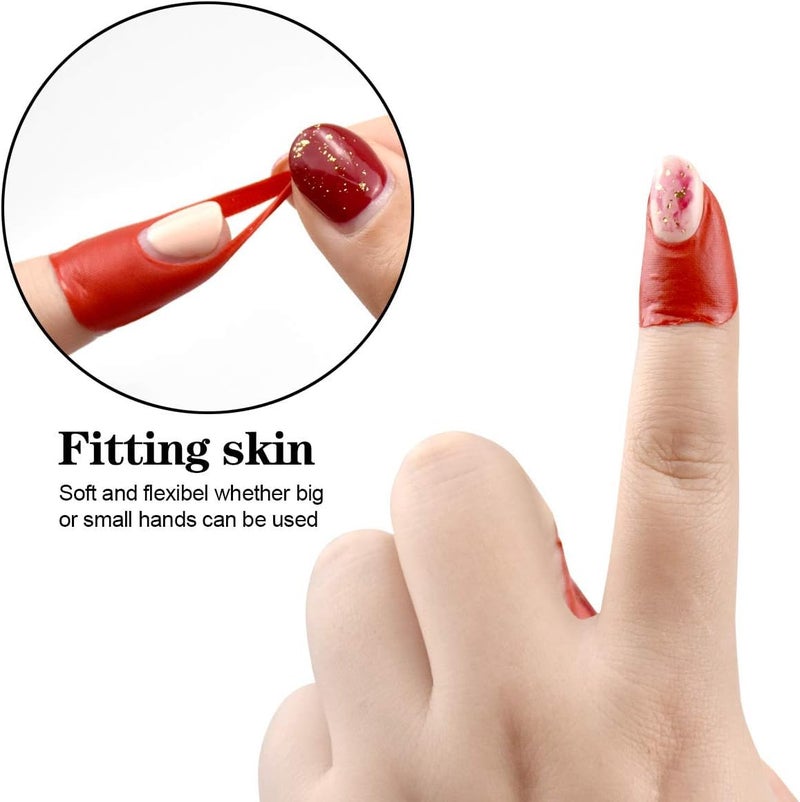 Nailwind NAILWINDNail Polish Protector Disposable Peel Off Sticker UShape Tape for Nail Art Painting Skin Barrier Spill Proof Sticker Nail Art Protector Cover 10 Sheets 100 Piece - Image 4
