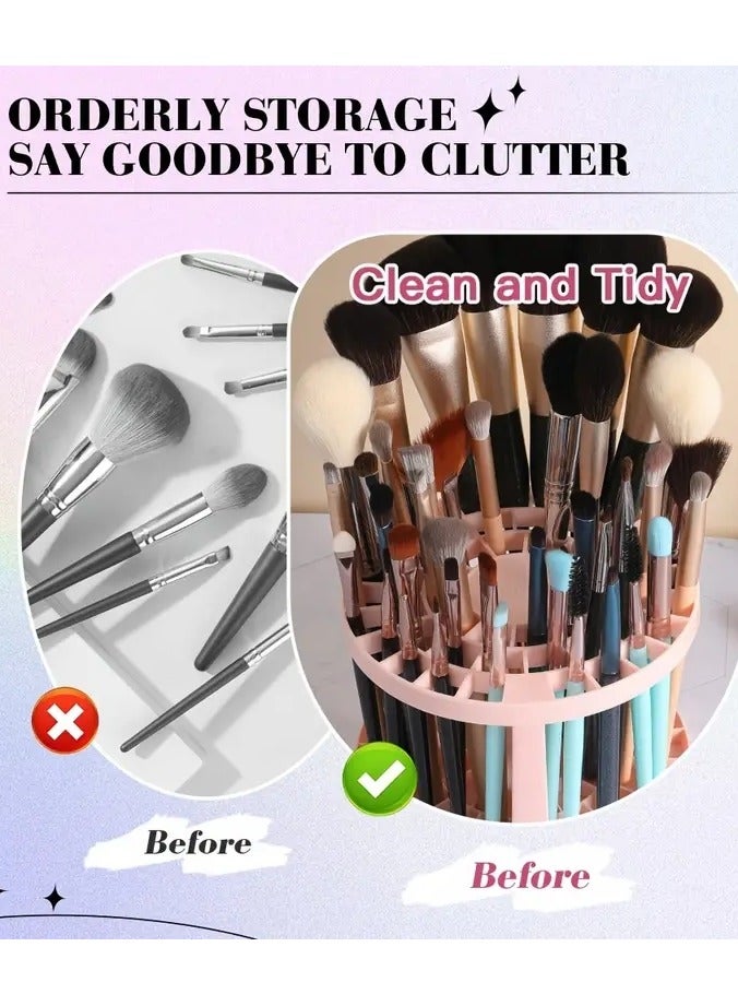 أوريتي قطعة واحدة من رف تخزين فرش المكياج خفيف الوزن لتنظيم وعرض مستحضرات التجميل الخاصة بك بسهولة - Image 4