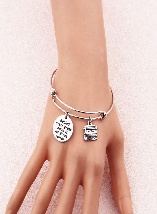 MYOSPARK Editor Gift for Writer Reading Jewelry Editor Gift for Writer Reading Jewelry Journalist Bracelets Editor Jewelry Teacher Bracelets (Editor Bracelet) - Image 2
