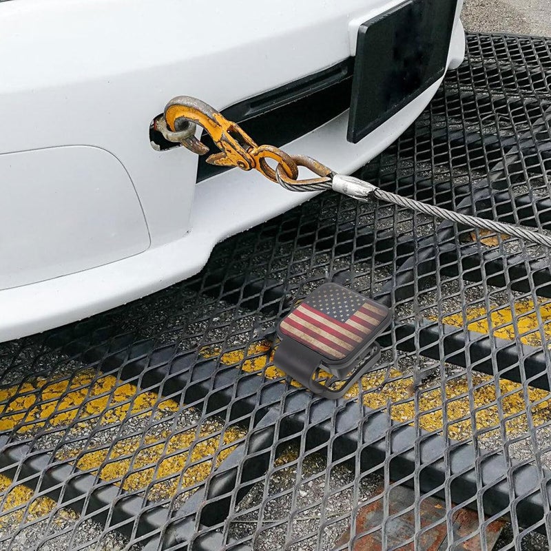 Garneck 2 Inch Trailer Hitch Cover Dust Plug, American Flag Red Receiver Tube Plug, Protective Tow Hitch Cover for Car Trailer Towing Accessories - Image 5