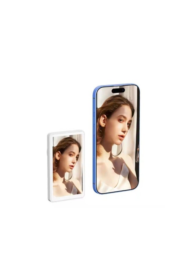 أكاليكس شاشة مراقبة سيلفي لاسلكية مغناطيسية للهاتف مع بلوتوث وشاشة فيديو مع مزامنة الكاميرا الخلفية في الوقت الفعلي متوافقة مع صور السيلفي على YouTube وTikTok - Image 2