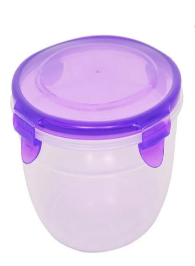 Surefresh Round Plastic Containers with Clip-Lock Lids, Food Storage Containers, Deli, Slime, Soup, Meal Prep Containers 51 Oz | BPA Free | Leakproof | Easily Snap, Clear, 218564 - Image 2