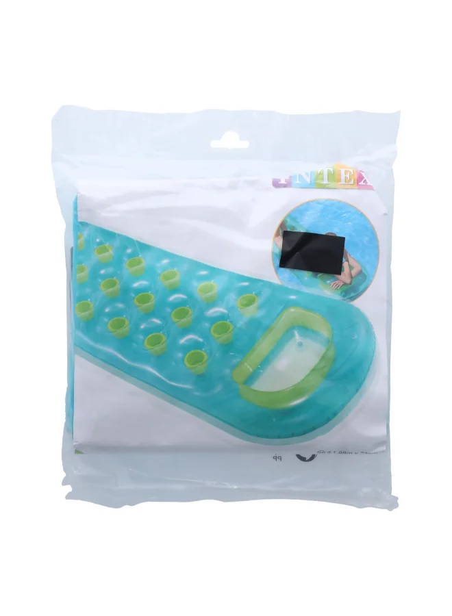 INTEX 2-Piece PVC Inflatable Sun Tanner Float Lounge Set Multicolor 30 x 188 x 71 cm 59895