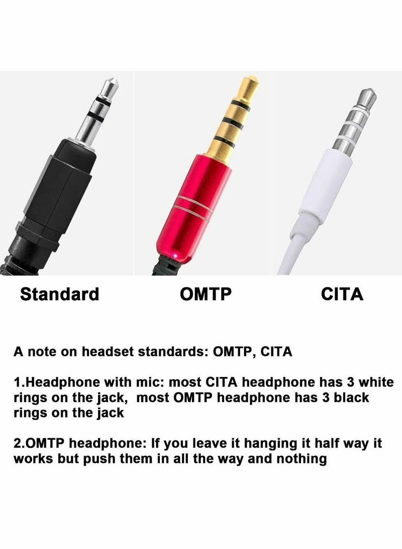 Excefore محول سماعة رأس للطائرة، محول سماعة رأس طيران بزاوية قابلة للتعديل مطلي بالذهب 3.5 مم ذكر إلى 3.5 مم أنثى ستيريو Aux Jack محول سماعة رأس لمزيد من سماعات الرأس - Image 5