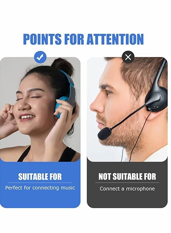 Excefore محول سماعة رأس للطائرة، محول سماعة رأس طيران بزاوية قابلة للتعديل مطلي بالذهب 3.5 مم ذكر إلى 3.5 مم أنثى ستيريو Aux Jack محول سماعة رأس لمزيد من سماعات الرأس - Image 3