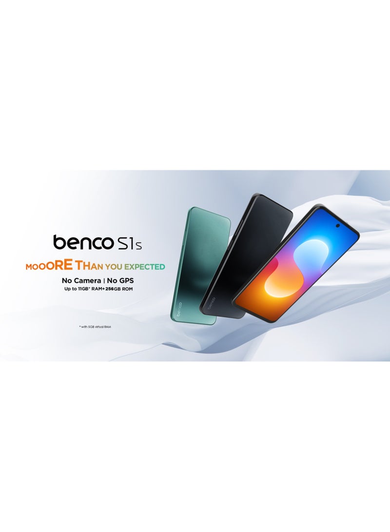 benco S1s Dual SIM Emerald Green 6GB RAM 256GB 4G LTE No Camera And GPS - Middle East Version - Image 2