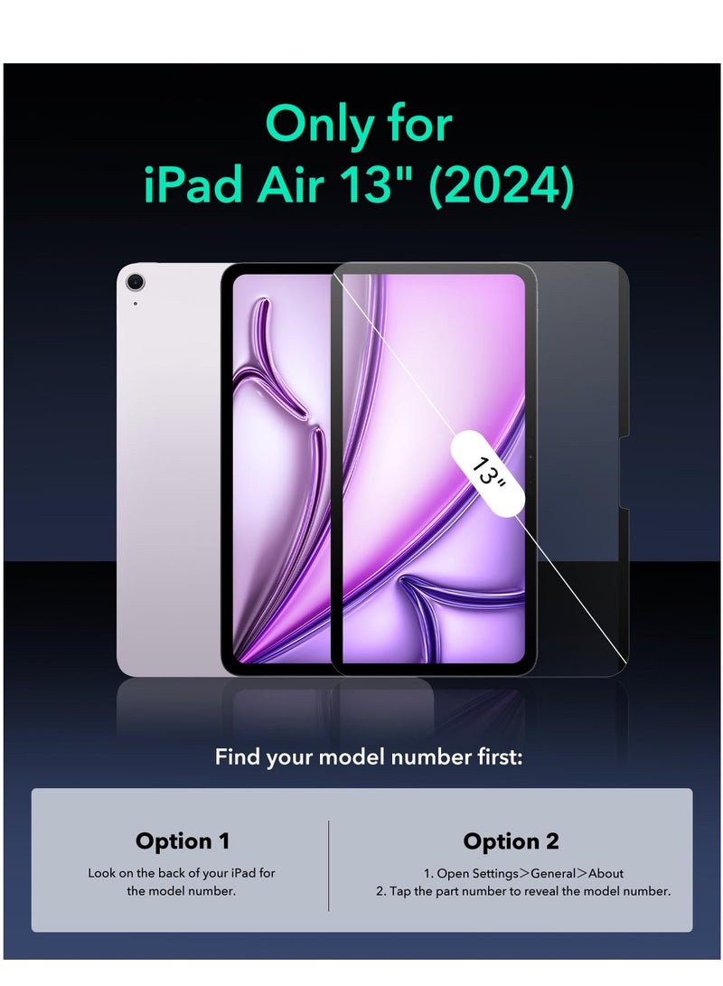 IPad Air 13 Inch M2 Paper-Feel Magnetic Screen Protector 2024 Write and Draw Like on Paper Detachable and Reusable Compatible with Tempered Film Matte Finish - Image 2