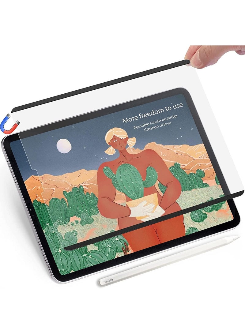 1Pcs Paper-Feel Magnetic Screen Protector for iPad Air 13 Inch M3/M2 (7th/6th Generation,2025/2024) Write and Draw Like on Paper Detachable and Reusable Compatible with Tempered Film Anti-Glare - Image 5