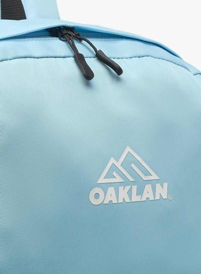 Oaklan by Shoexpress Logo Print Backpack For Kids 13+ Years With Front Pocket - Image 2