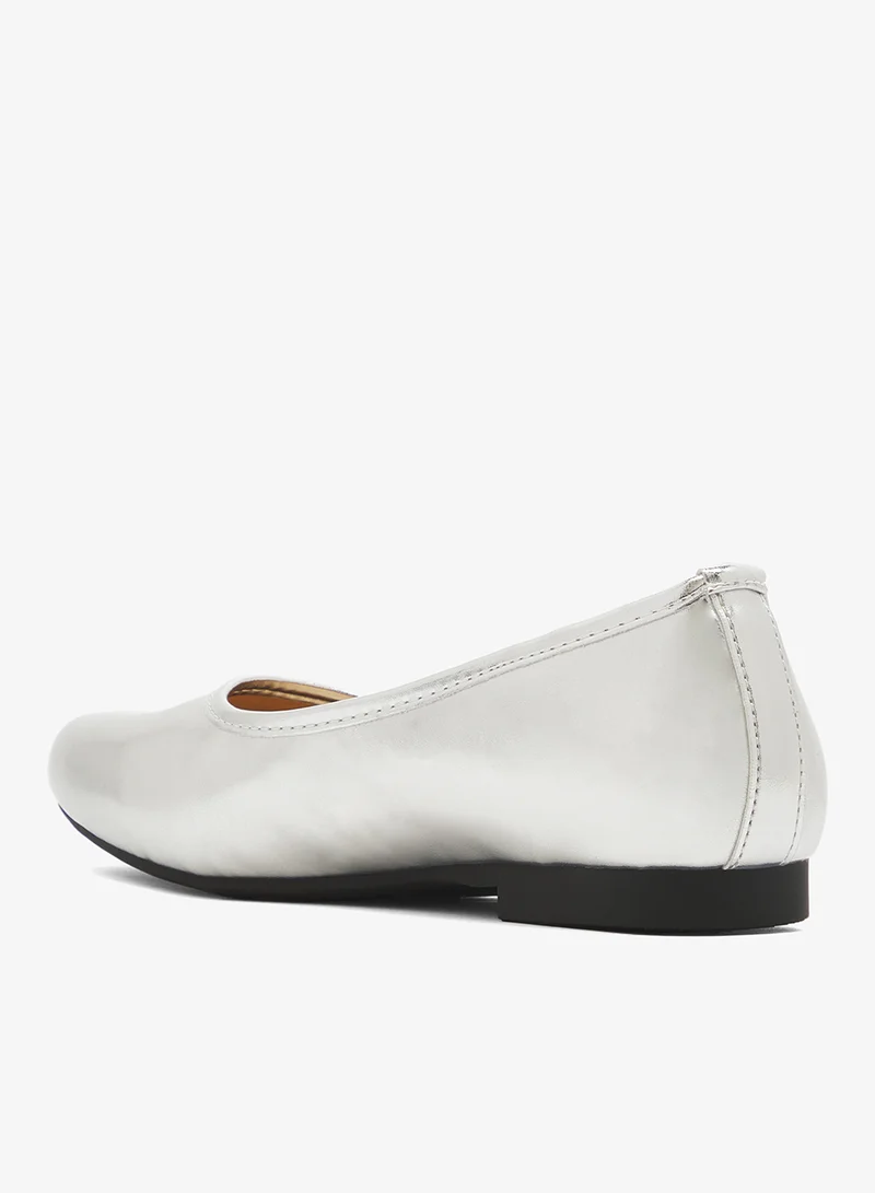 جينجر Metallic Ballet Flats