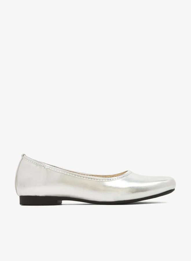 Ginger Metallic Ballet Flats