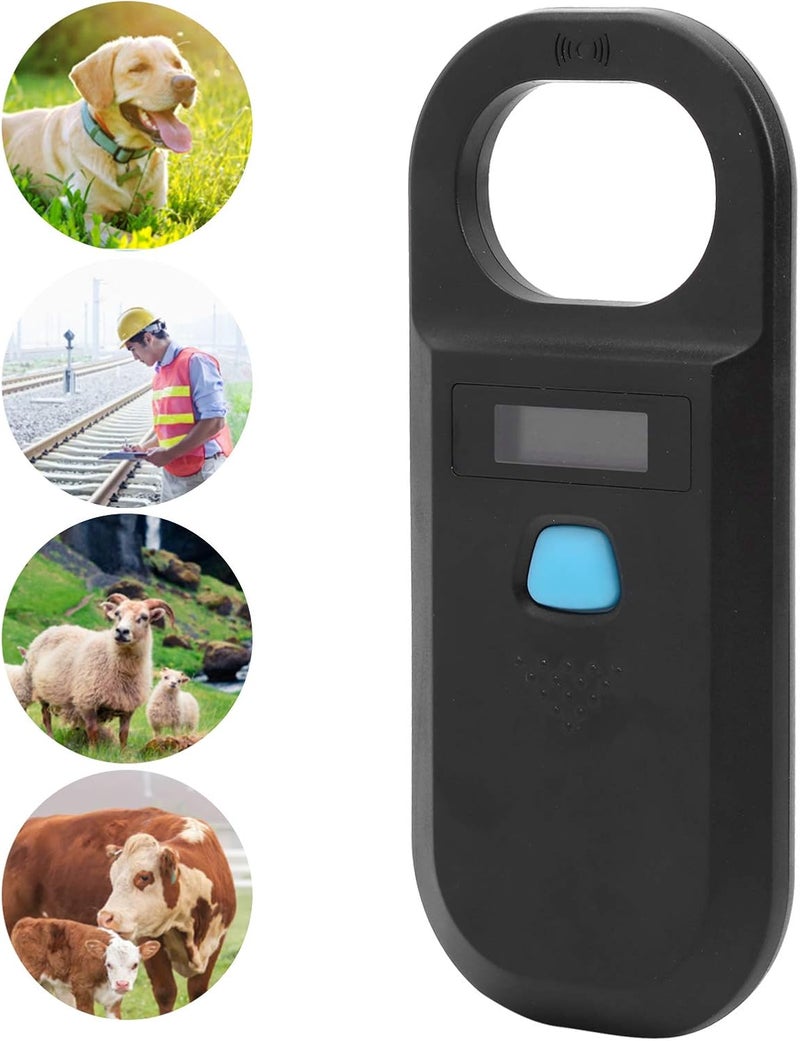 comfrt Pet Microchip Reader Scanner, USB Rechargeable RFID Animal Tag Reader 134.2Khz, Portable Animal ID Reader, EMID Animal Chip Scanner, for Animal tracking(Black) - Image 4