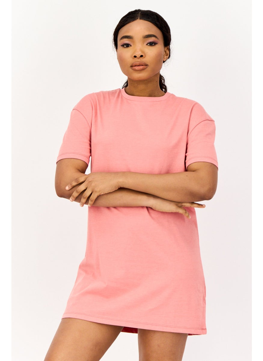 ONLY Women Solid Mini Dress, Pink  - Image 1