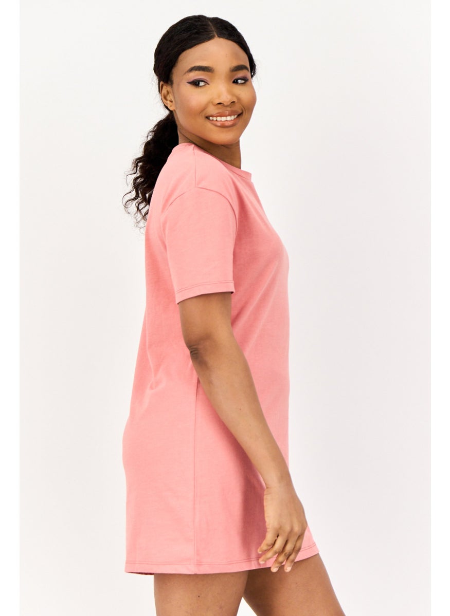 ONLY Women Solid Mini Dress, Pink  - Image 2