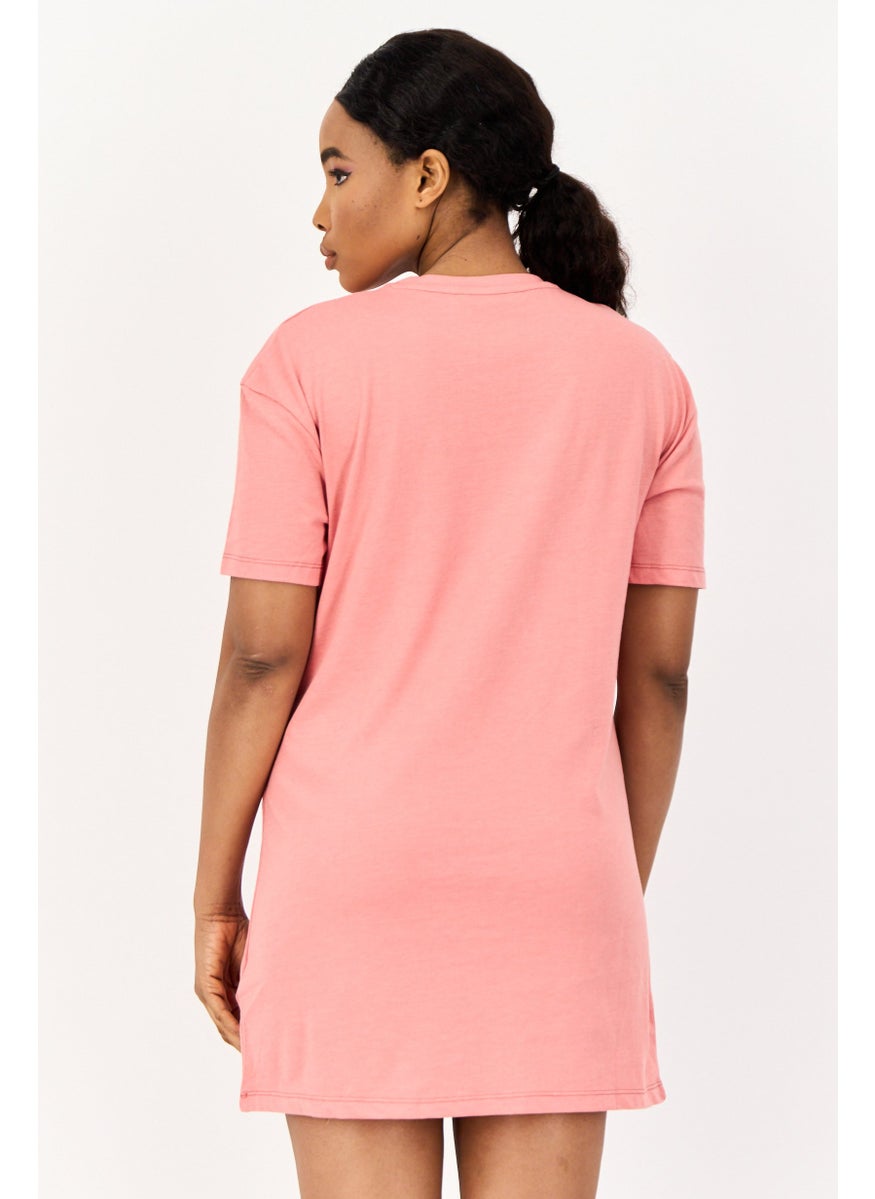 ONLY Women Solid Mini Dress, Pink  - Image 4