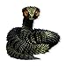Binvin 3D Printed AnimalsSnake Viper3D Printed Snake Toys Articulated Snake 3D Printed Animals Animal Model Ornaments Creative Funny Toy Festival Gift for Frends Black Gold 24Inch - Image 2