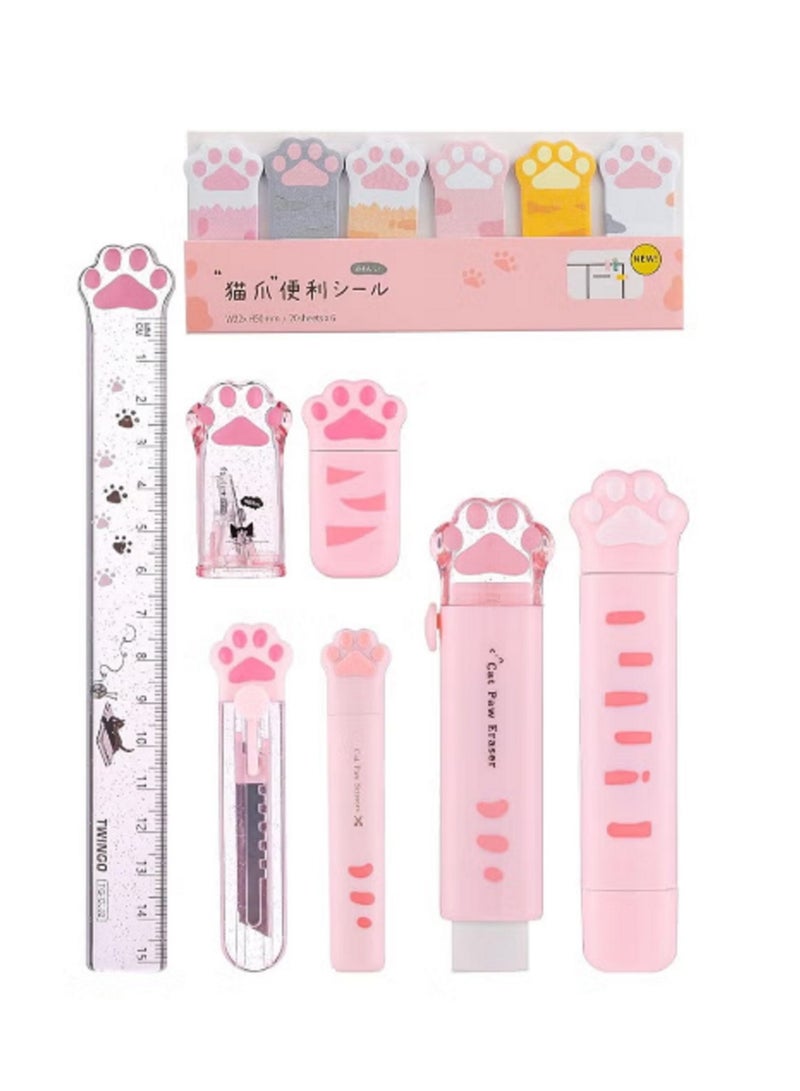 Generic Cute Stationery Set 8-in-1 for Students School Supplies  - Image 1