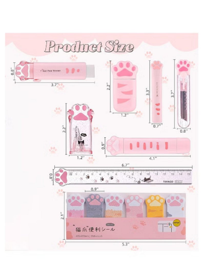 Generic Cute Stationery Set 8-in-1 for Students School Supplies  - Image 3