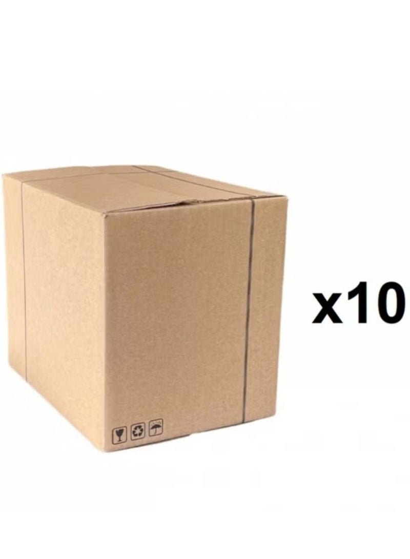 Generic 10 Pieces of Empty Cardboard Boxes 30x25x22cm  - Image 1