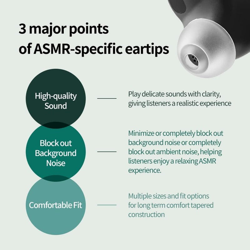 AZLA SednaEarfit MAX ASMR Standard 3 Pairs (M/ML/L) - Earbud Tips for Wireless Headphones - Noise Canceling Earbuds Replacement Tips - Eartips Compatible with Sony, Beats, JLab - Image 2