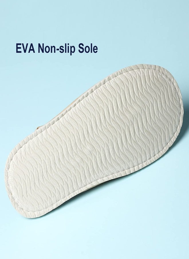 COZYAREA 12 Pairs Disposable Slippers for Guest - Polar Fleece for Spa, House, Indoor, Hotel, Travel - Image 3