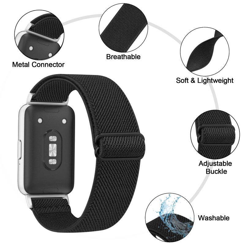 3 Pack Soft Adjustable Nylon Bands for Samsung Galaxy Fit 3 - Image 2