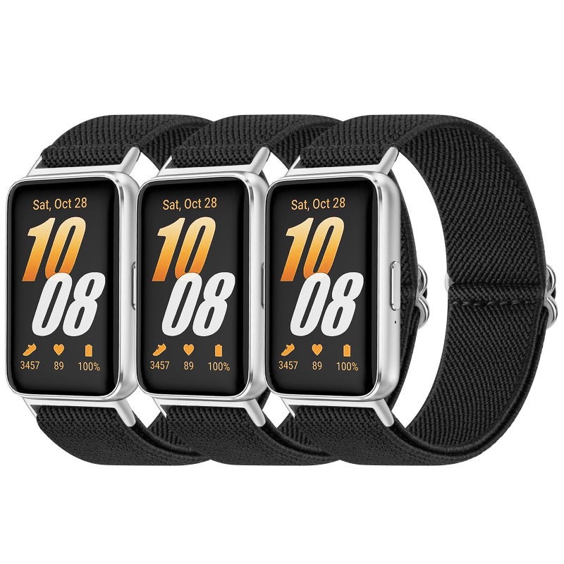 3 Pack Soft Adjustable Nylon Bands for Samsung Galaxy Fit 3 - Image 1