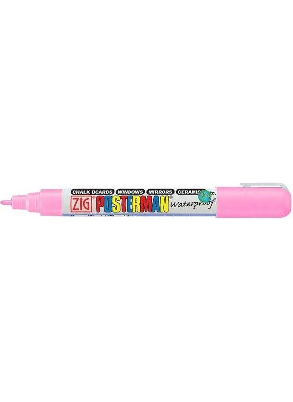 Zig Posterman Waterproof Painting Marker Fine Tip 1 mm Pink 