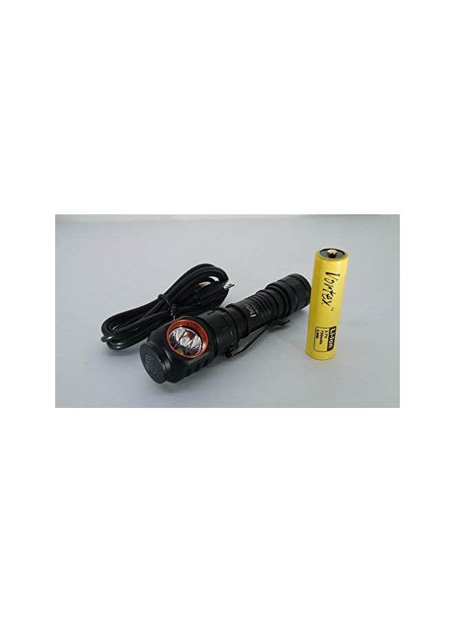 VORTEX Vortex HL-2 2 in 1 Outdoor/Working Rechargeable Battery or AA compatible Right angle Crank Magnetic Base Head Lamp USB Direct Charging EDC Pocket Clip Flashlight  - Image 3