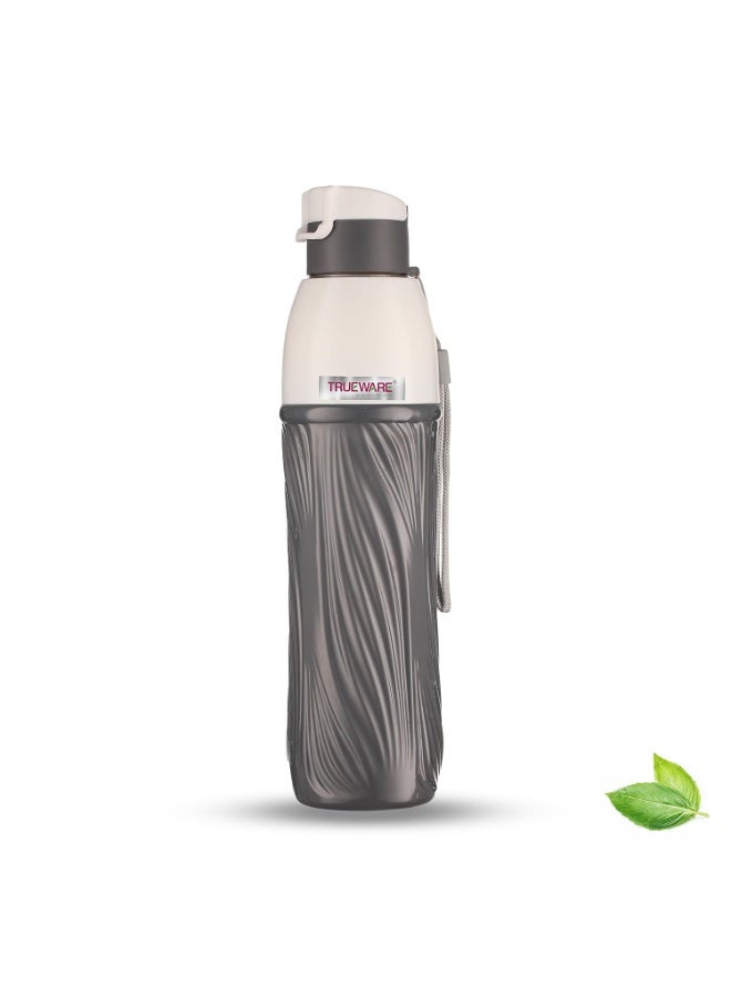 Trueware Aqua Pure PU Insulated Plastic Water Bottle 850 ML | BPA Free | Food Grade | Office, College, Travel, Sports Bottle | Easy to Carry | Easy Grip | Odorless - Image 1