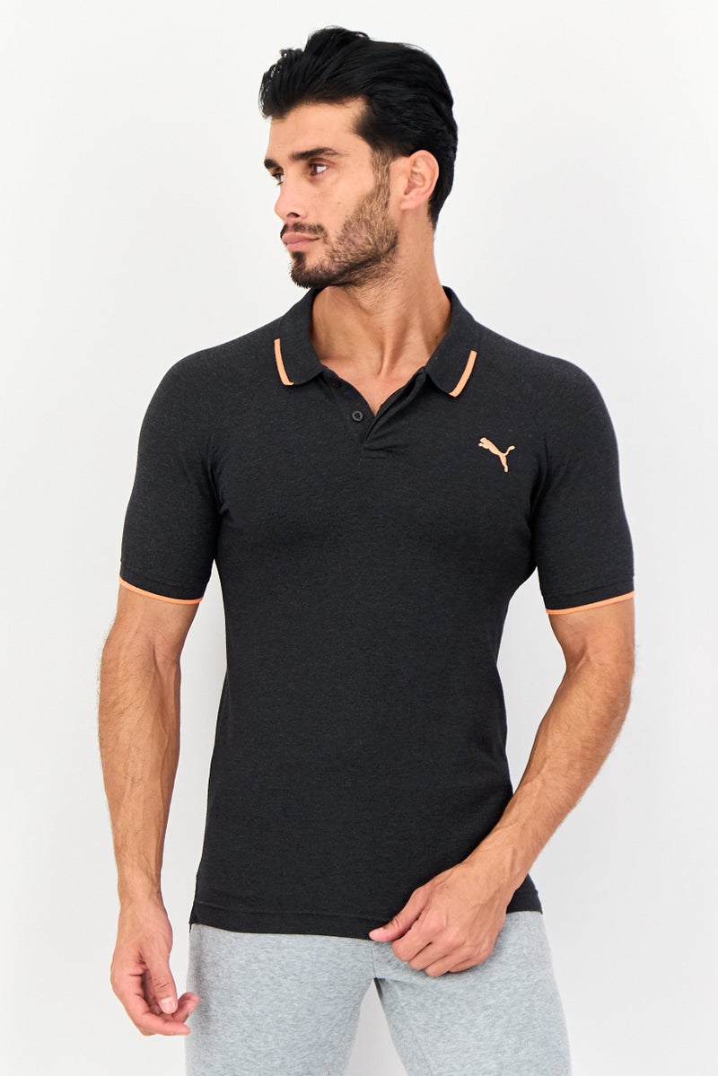 PUMA Men Sportswear Fit Short Sleeve Outdoor Polo Shirt, Grey - Image 1