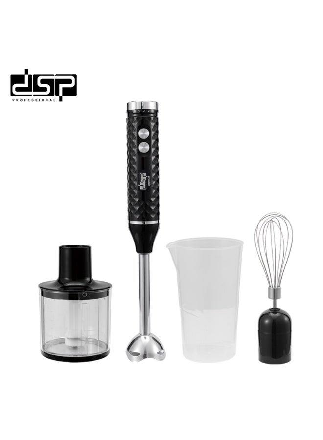 دي اس بي مجموعة خلاط يدوي 4 في 1 من دي إس بي مع قاعدة - 200 واط (KM1137) - Image 2