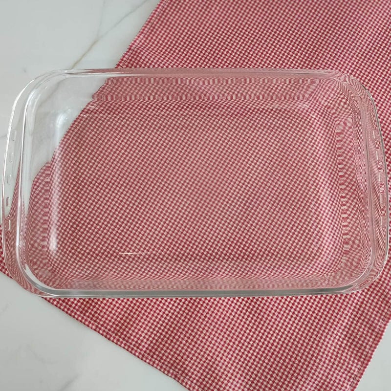 Marinex Medium Deep Rectangular Glass Roaster 3.7L  Extra Deep Heat-Resistant Bakeware Dish | Transparent Oven-Safe Roasting & Baking Tray|Ideal for Casseroles, Lasagna, Roasts & Family Gatherings - Image 5
