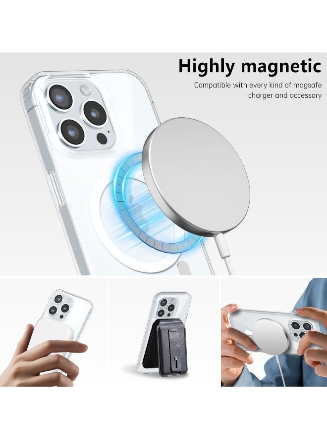 LEDIN Magnetic Clear Case for iPhone 14 Pro Compatible with MagSafe, Military-Grade Protection, Phone Bumper - Image 4
