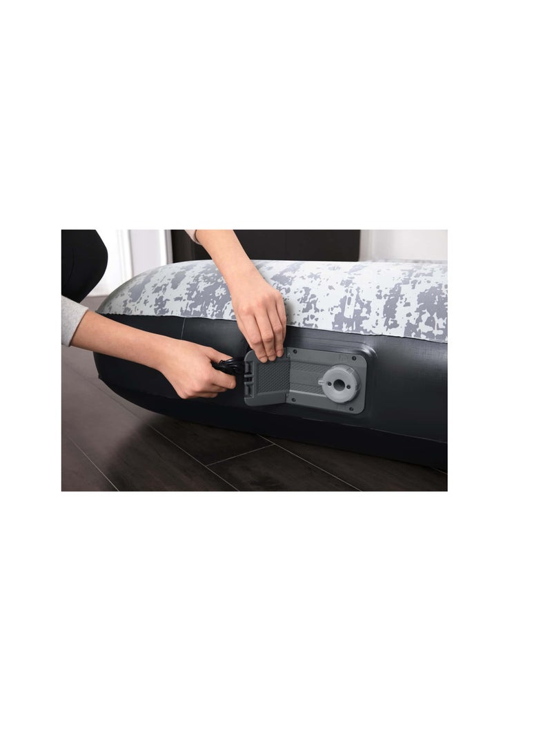 بست واي بيست واي سرير هوائي مزدوج قابل للنفخ لشخص واحد مع مضخة تيار متردد مدمجة (188 × 99 × 30 سم) - Image 3