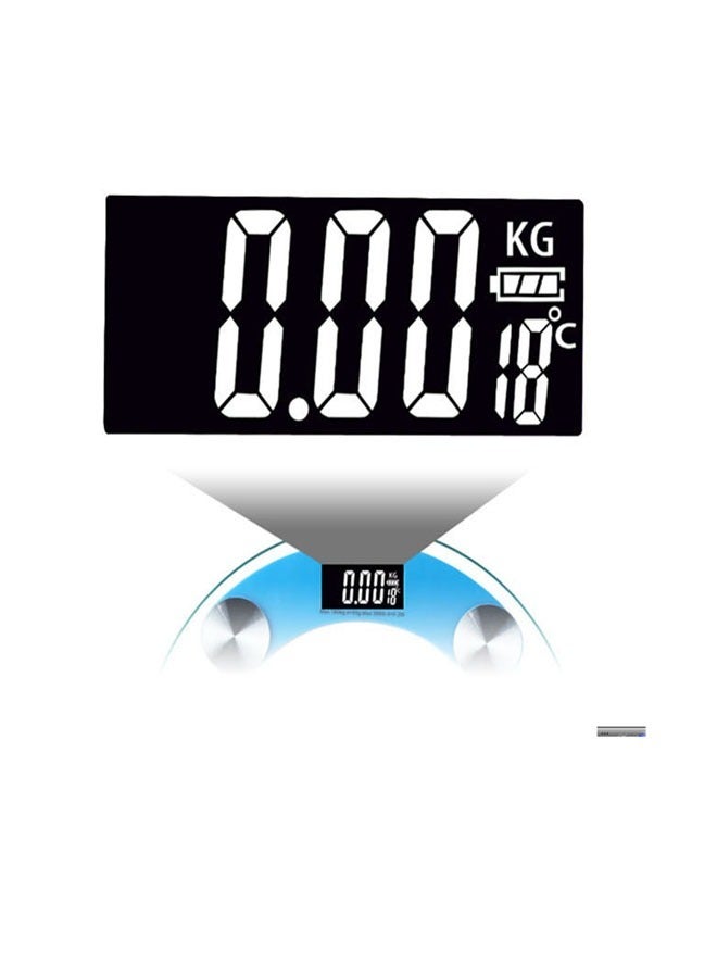 Generic Digital Body Scale Electronic Weight Scale Digital Body Weight Scale Bathroom Scale with Glass PlatformDisplay  - Image 3