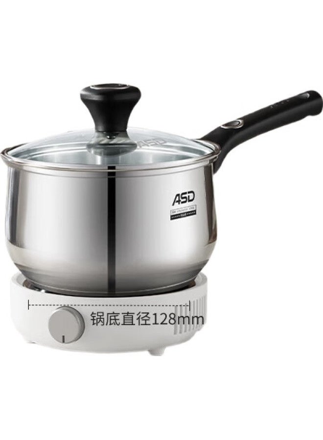 ASD Aishida Asd Milk Pot, 304 Stainless Steel, 16Cm, Baby Food Pot, Compatible With Induction And Gas Stoves, Soup Pot, Ns16B1Wg - Image 3