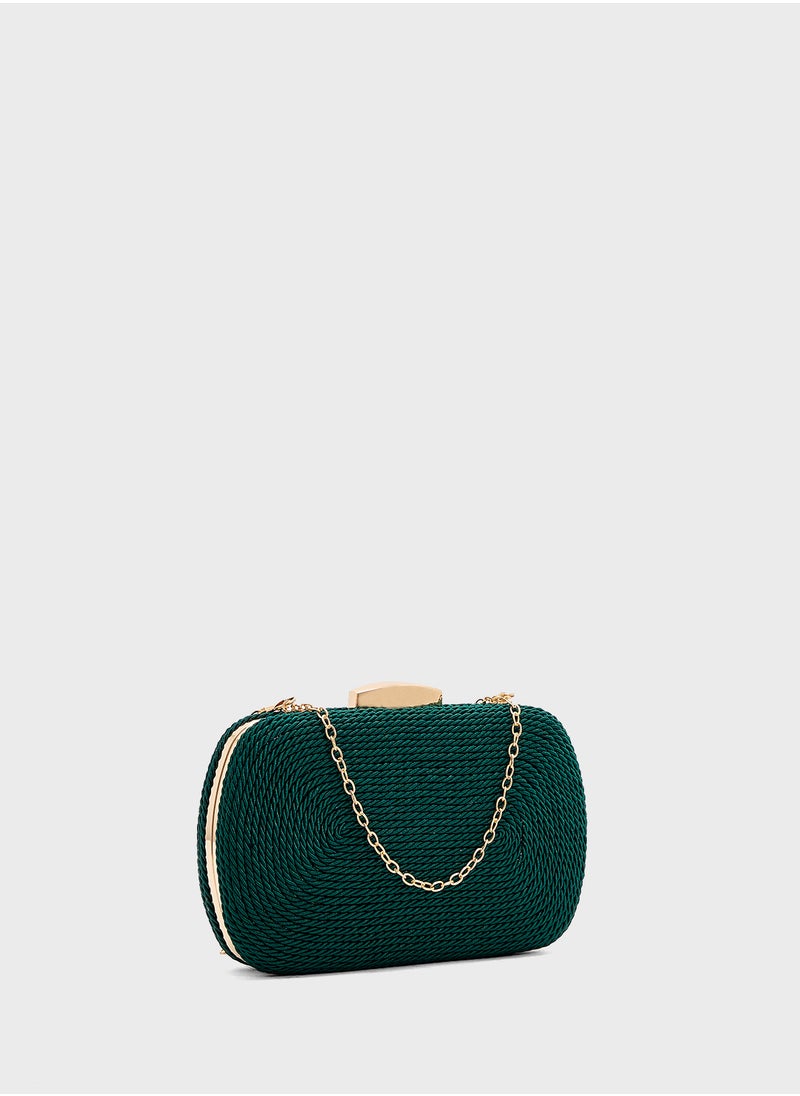 ELLA - Rope Detail Clutch Bag - Image 1