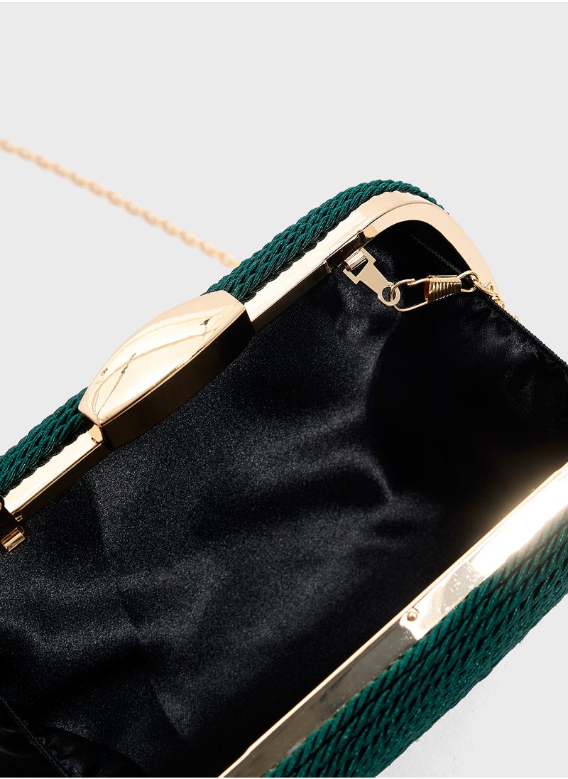 ELLA - Rope Detail Clutch Bag - Image 1