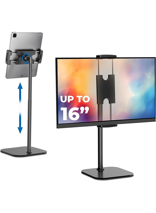 إيروريكس حامل لوحي قابل لتعديل الارتفاع للمكتب وحامل شاشة محمول مقاس 15.6 بوصة وحامل آيباد للمكتب وحامل لوحي وحامل آيباد وحامل نينتندو سويتش - Image 1